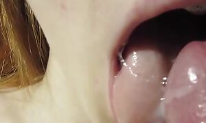 Babe does ASMR blowjob I cum almost her indiscretion