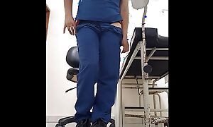 nurse walks around doing porn at work, unsystematically comes home and masturbates with wet orgasms