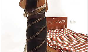 Indian step Overprotect changed the saree her step lassie at domicile