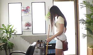 Himari Kinoshita - Erotic Knead Parlor: S-Class Handsomeness Puts Her Long Legs To Work decoration 1
