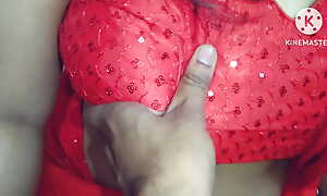 Cute bhabhi sexy👙red saree bedroom sexual connection videotape