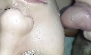 smearing burnish apply bitch's pretty face relating to my horny cum