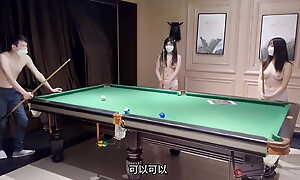 What does euphoria mean when Three Petite Asian friends invite you to Play pool? Threesome With Three Asian Teen Girl