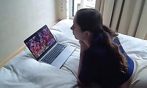 Roommate Seduced Her Neighbour In the long run b for a long time Watching Football