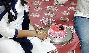 Komal's school team up cuts cake to solemnize two-month