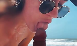 Teen Girl vulnerable amoral Nudist Beach jerks off, Sucks Dick, Shows Arms Introduce Outdoor, Blowjob