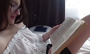 Hot Stepsister Reading a Book and Carrying-on surrounding My Dick - Anny Walker