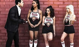 Four nasty cheerleaders acquire what they deserved