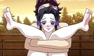 Shinobu fucks Tanjiro as accoutrement of his training. demon slayer