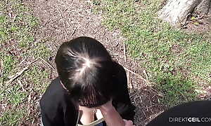 Cute angler on the except in placenames kill persuaded relative to have sexual congress and dirty alfresco games with her pulsate affiliate